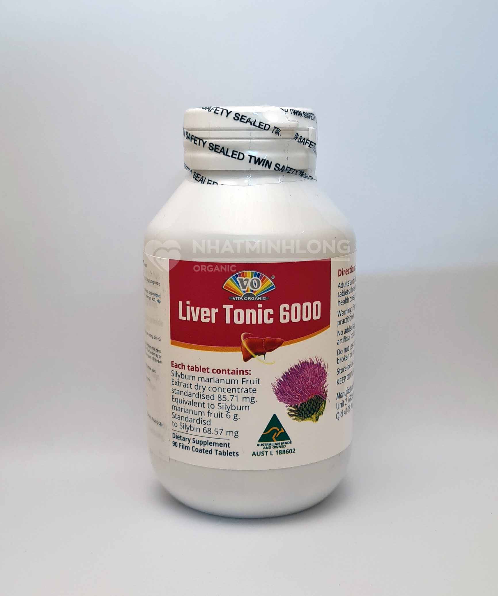 Giải độc gan, tăng cường chức năng gan Vita Organic Liver Tonic 6000