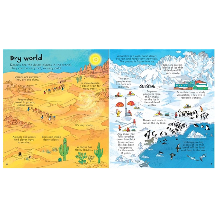 Sách tương tác tiếng Anh - Usborne Look Inside Our World