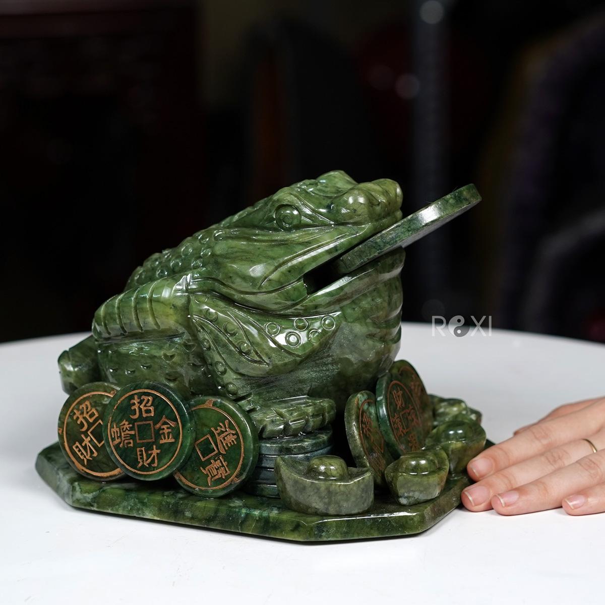 Thiềm thừ xanh serpentine 19cm