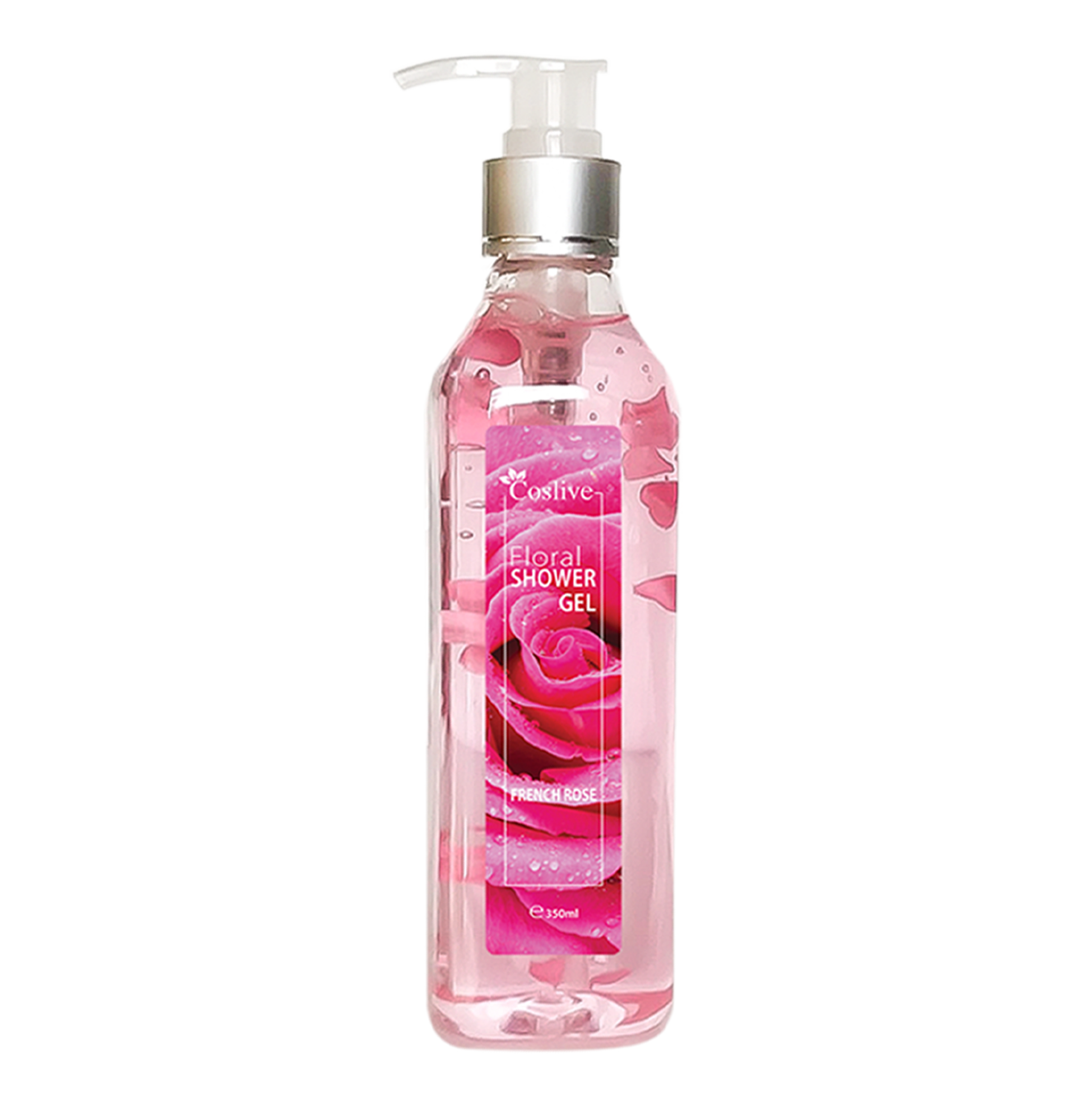 GEL TẮM CÁNH HOA HOA HỒNG PHÁP 350ML COSLIVE