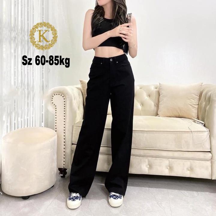 Quần ống rộng bigsize ,quần suông bigsize cạp lưng cao qua rốn 60-85kg KimFashion BGS01-1