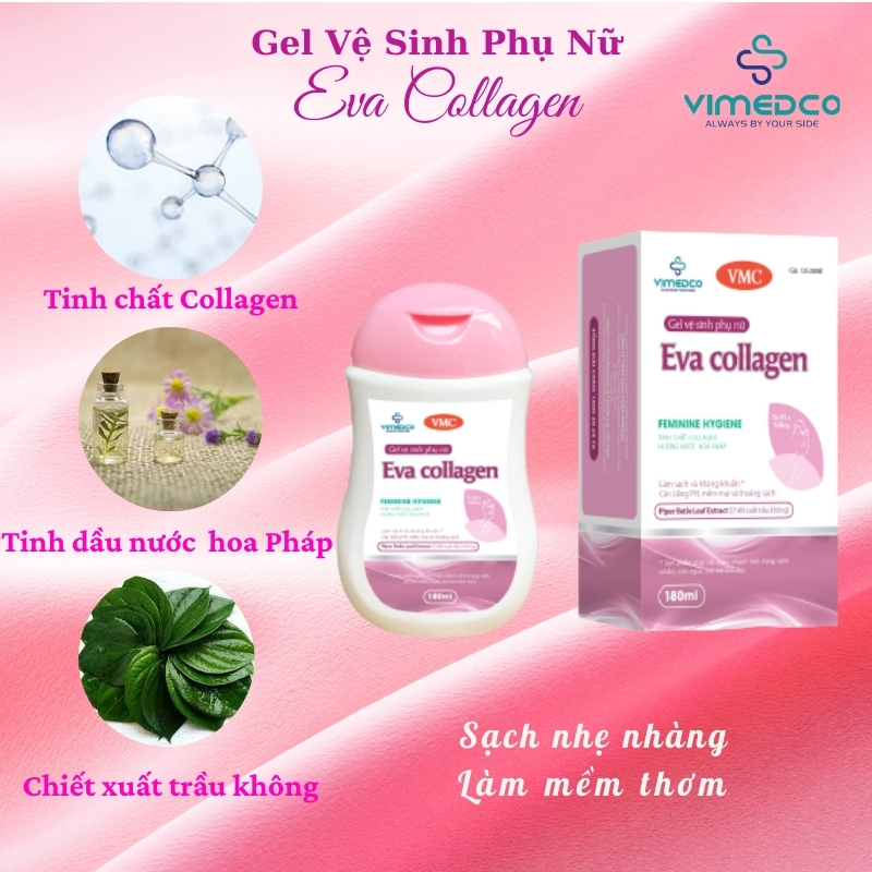 Combo 2 chai gel vệ sinh phụ nữ Eva Collagen