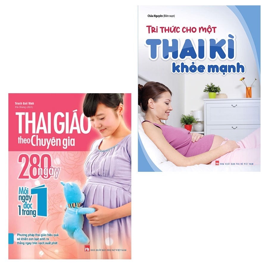 Sách Combo Tri Thức Cho Một Thai Kì Khỏe Mạnh Thai Giáo Theo Chuyên Gia 280 Ngày - Mỗi Ngày Đọc Một Trang