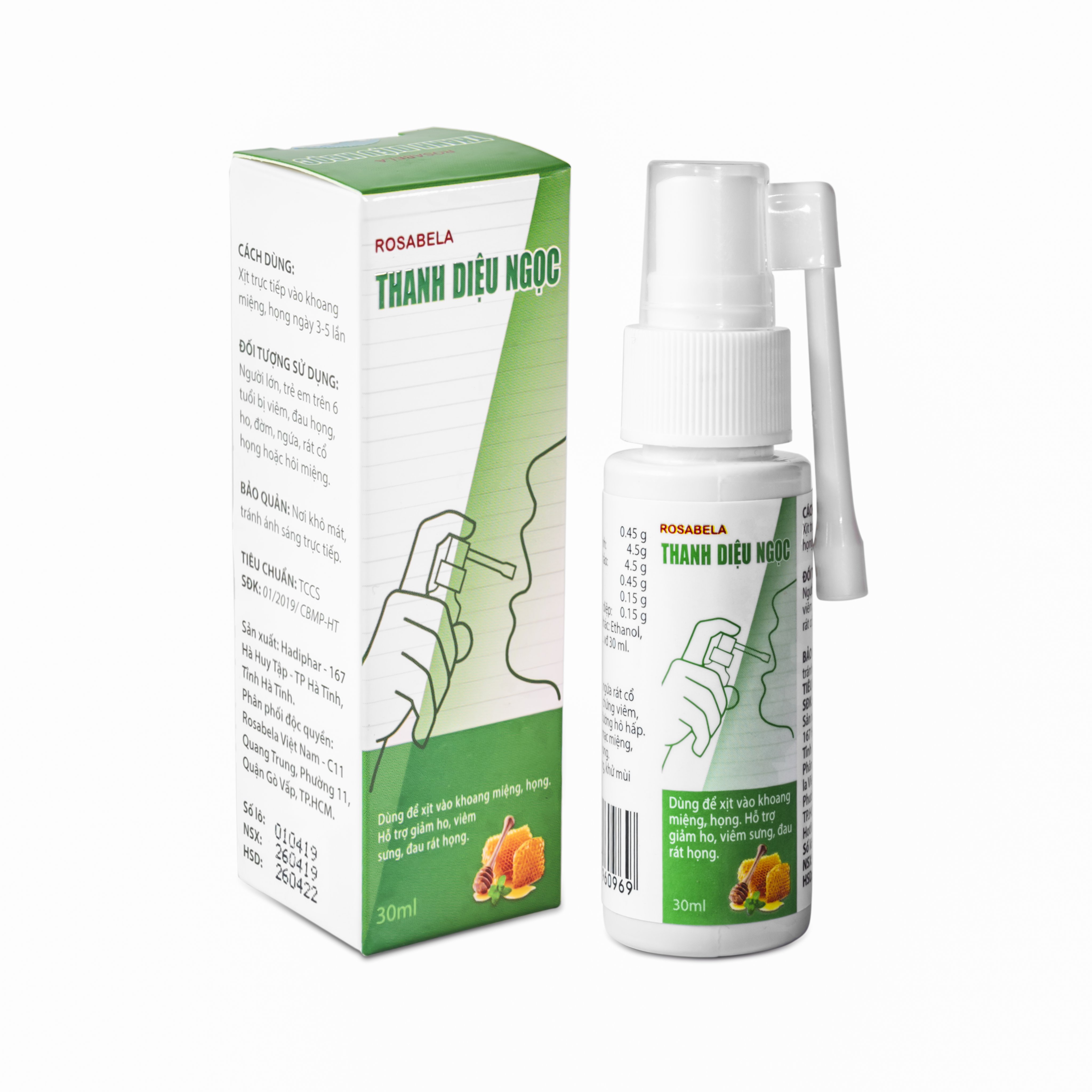 Xịt Họng Thanh Diệu Ngọc ( Dung tích 30ml)