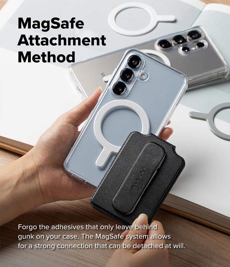 Ví kiêm giá đỡ RINGKE Slide Grip Wallet Magnetic Edge - Hàng Chính Hãng