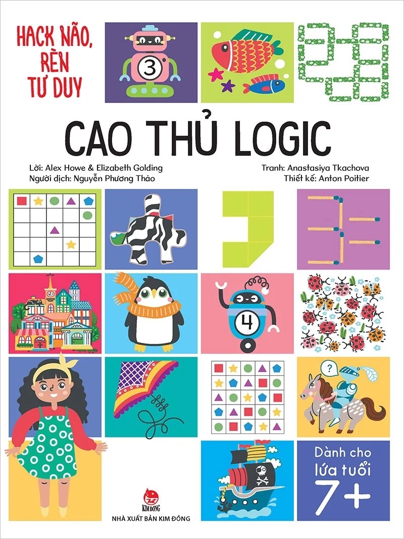 Sách - Hack não rèn tư duy - Combo 4 cuốn: Cao thủ suy luận + Cao thủ logic + Cao thủ ghi nhớ + Toán học không khó