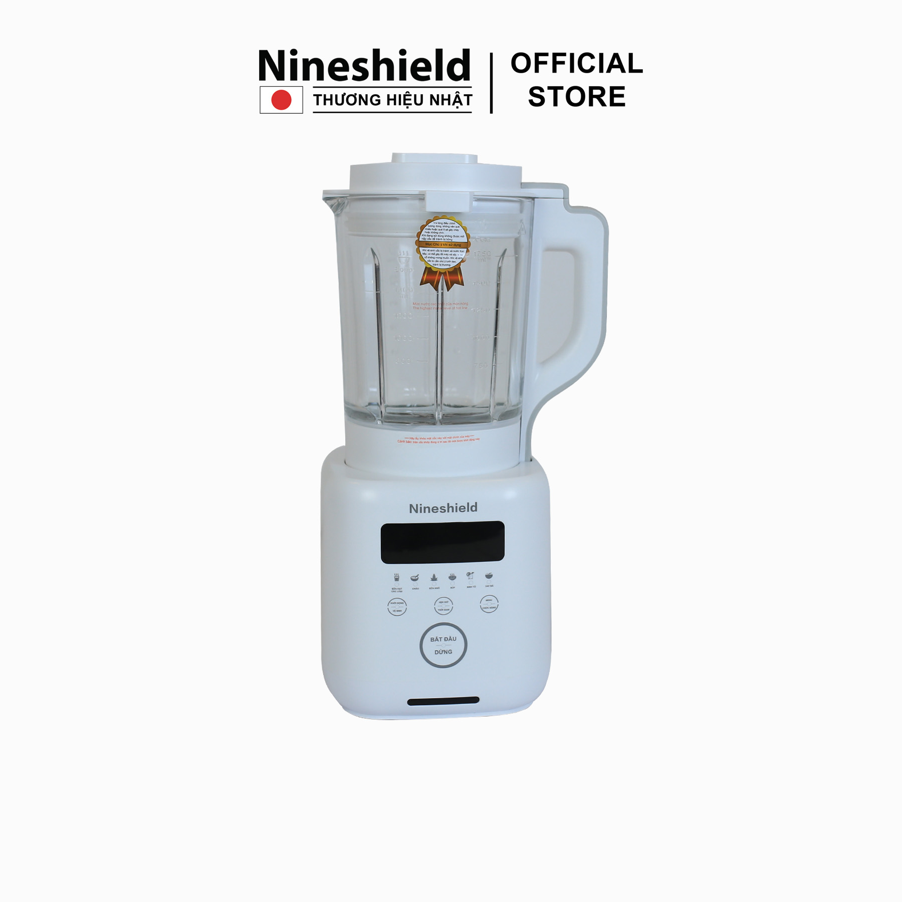 Máy Làm Sữa Đậu Nành, Sữa Hạt Đa Năng 8 In 1 Nineshield KB-503 -Hàng chính hãng