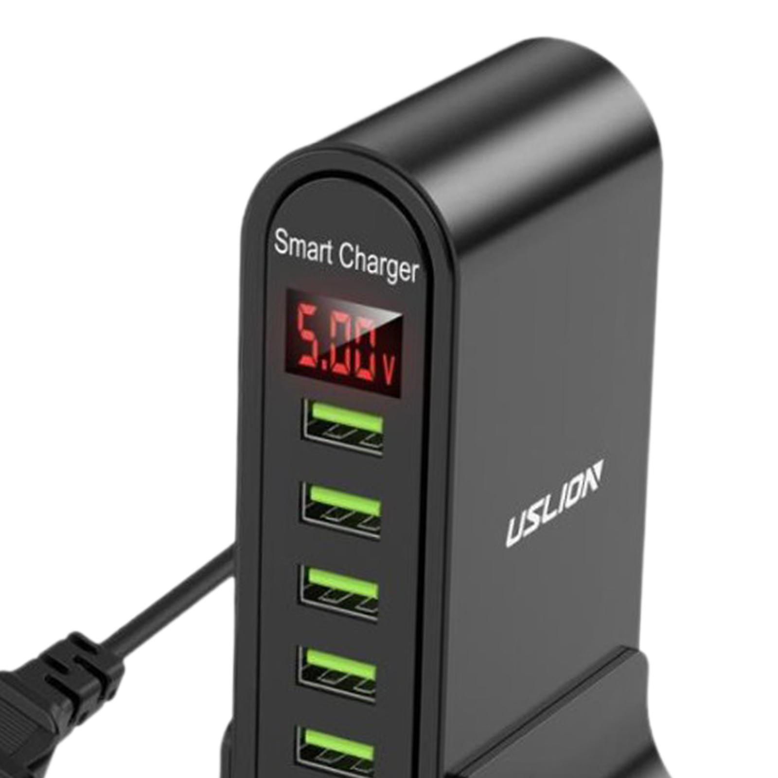 5 Port Universal USB Charging Station for  Wall Home Tablet Working