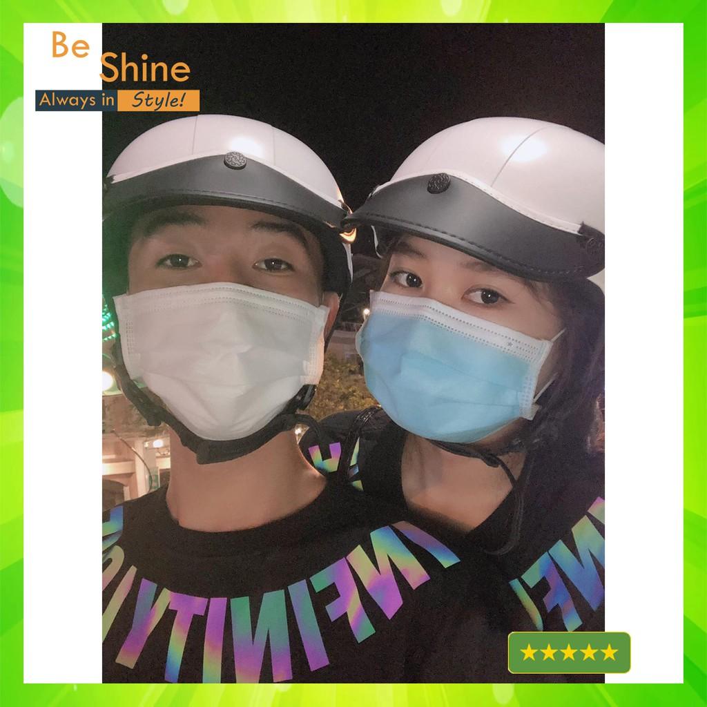 Áo Thun Unisex Infinity Love Phản Quang 7 Màu Form Rộng Thời Trang Nam Nữ Phong Cách Hàn Quốc