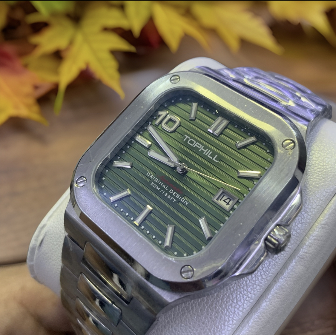 ĐỒNG HỒ TOPHILL TW089G.S1A08 Nam máy automatic kính sapphire size 37,5x39mm 5ATM