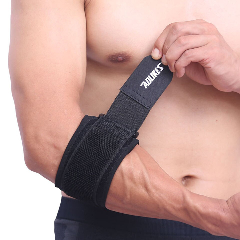 Đai bó cơ khuỷu tay AOLIKES YE-7947 Sport Elbow Support quấn chặt cơ, cố định cơ khuỷu tay khi thể thao - Hàng Chính Hãng