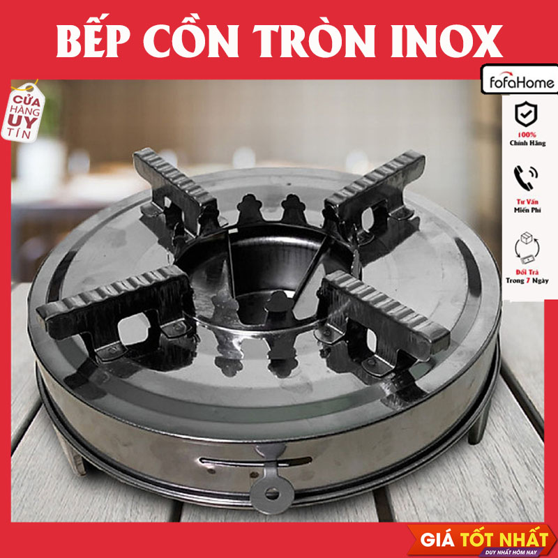 Bếp Cồn Inox Chất Liệu Dày Dặn - Hàng Chất Lượng Cao- Thanh Gạt Nhẹ Nhàng