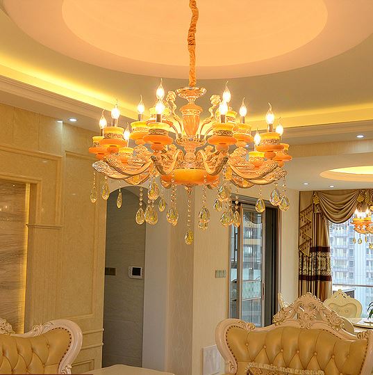 Đèn chùm SOSA phong cách hiện đại loại 15 tay trang trí nhà cửa sang trọng - kèm bóng LED .