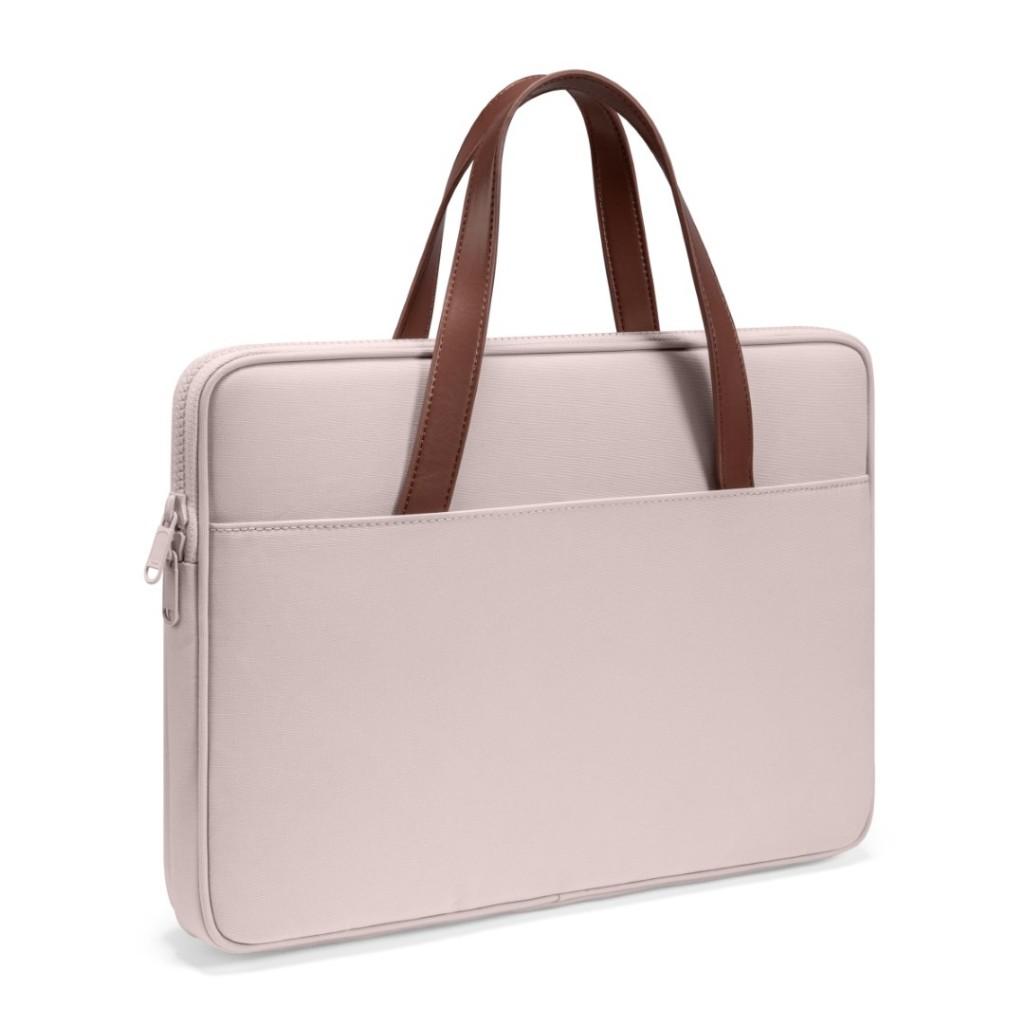 Túi xách Tomtoc Briefcase Premium Pink cho Macbook 13inch/14inch, Ultrabook 13inch - Hàng chính hãng