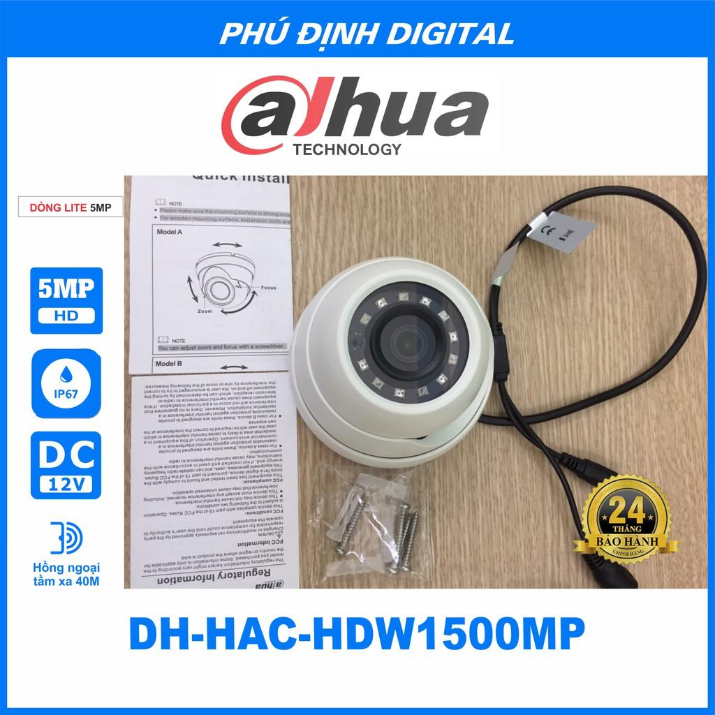 Camera HDCVI 5MP Dahua mã DH-HAC-HDW1500MP - Hàng Chính Hãng