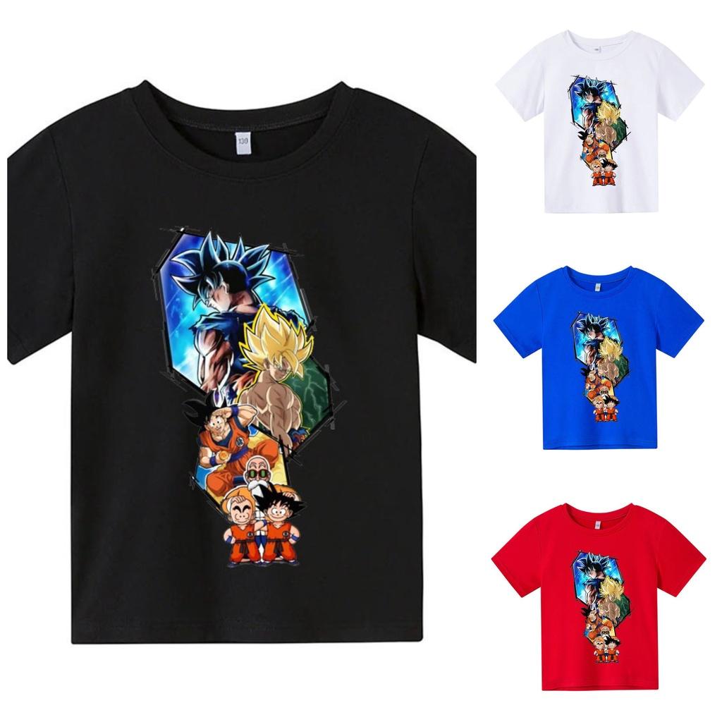 Áo thun trẻ em GOKU 2, 4 màu, có size người lớn, Anam Store