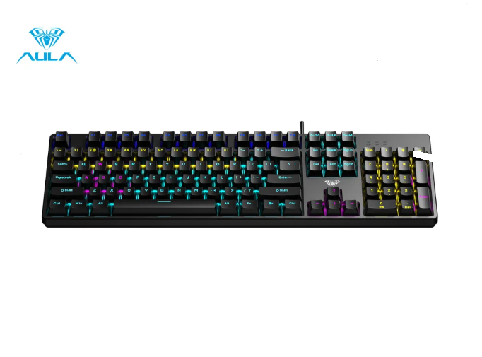 Bàn phím cơ Gaming có dây Aula S2022 PRO Back Red Switch - Hàng Chính Hãng