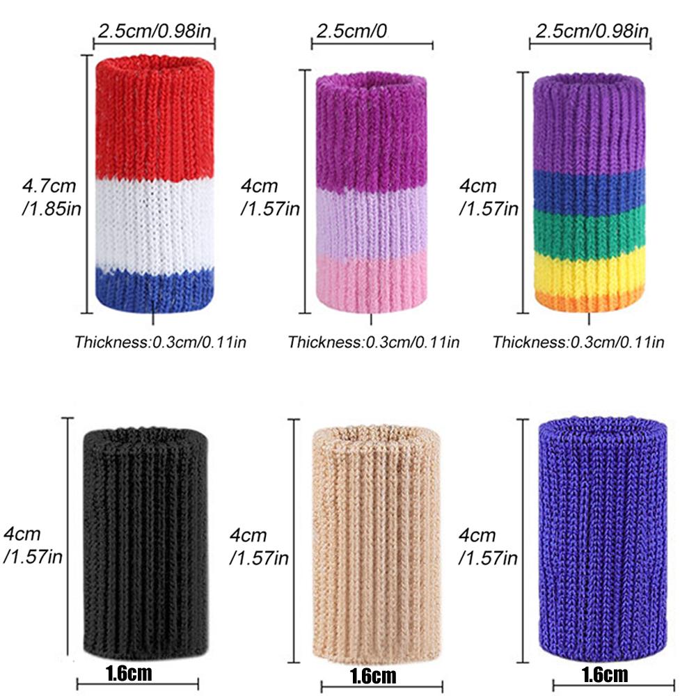 10 cái chân tay tay tay bảo vệ, tay áo thể thao ngón tay nẹp ngón tay cái ngón tay hỗ trợ tay áo đàn hồi cho golf Color: Blue-10Pcs