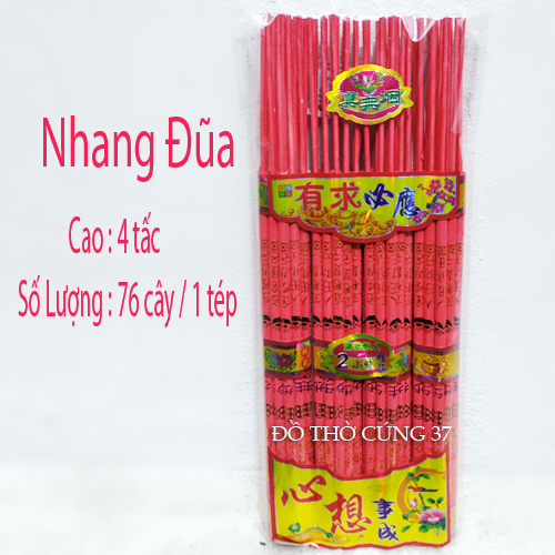 Nhang  Đỏ - Nhang Đũa Chữ Hoa