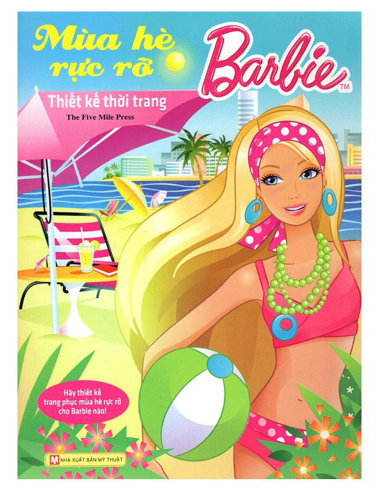 Bộ Sách Ghép Hình - Barbie Thủ Công Dựng Hình Thời Trang - Bản Quyền