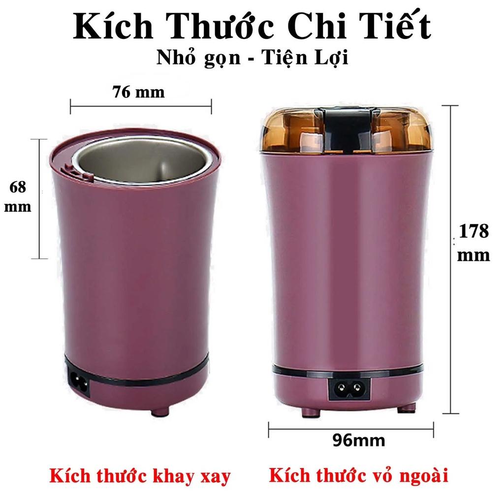 Máy xay hạt khô, xay bột, gia vị cà phê đa năng, công suất cao, lưỡi dao cực bén, chất liệu cối inox, bảo hành 12 tháng  - Hàng chính hãng dododios