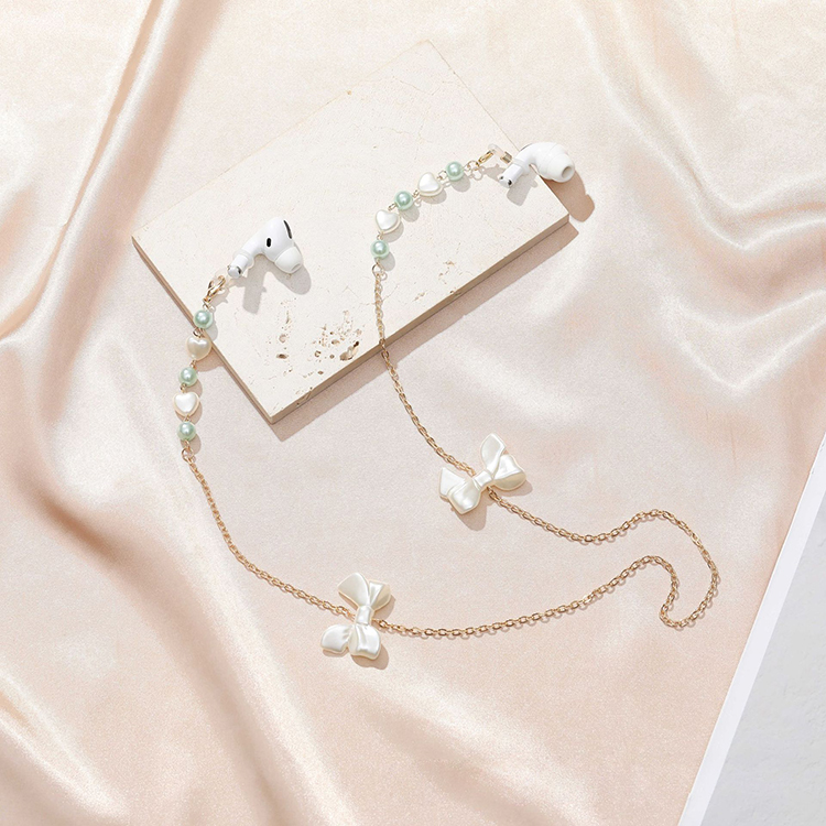 Dây kính chuỗi dây chuyền đeo gọng kiếng đeo khẩu trang mix nơ và trái tim phong cách thời trang nổi bật hot girl