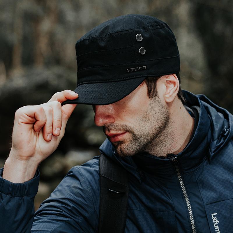 2021Men's Mũ Quân Đội Ngoài Trời Chống Nắng Phẳng Bộ Đội Nữ Thoáng Khí Bốn Mùa Quân Đội Mũ Màu Chắc Chắn Có Thể Điều Chỉnh Nón