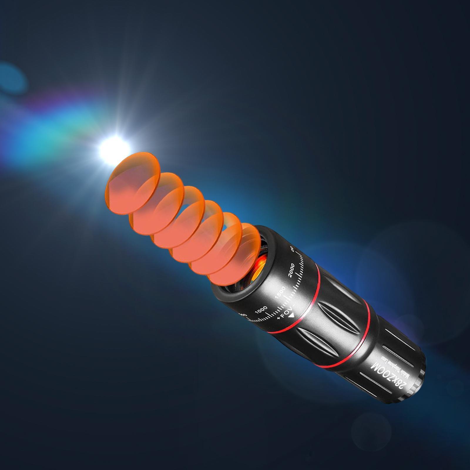 Universal 28X Lens Optical Telephoto Cell Phone Lens Clip on