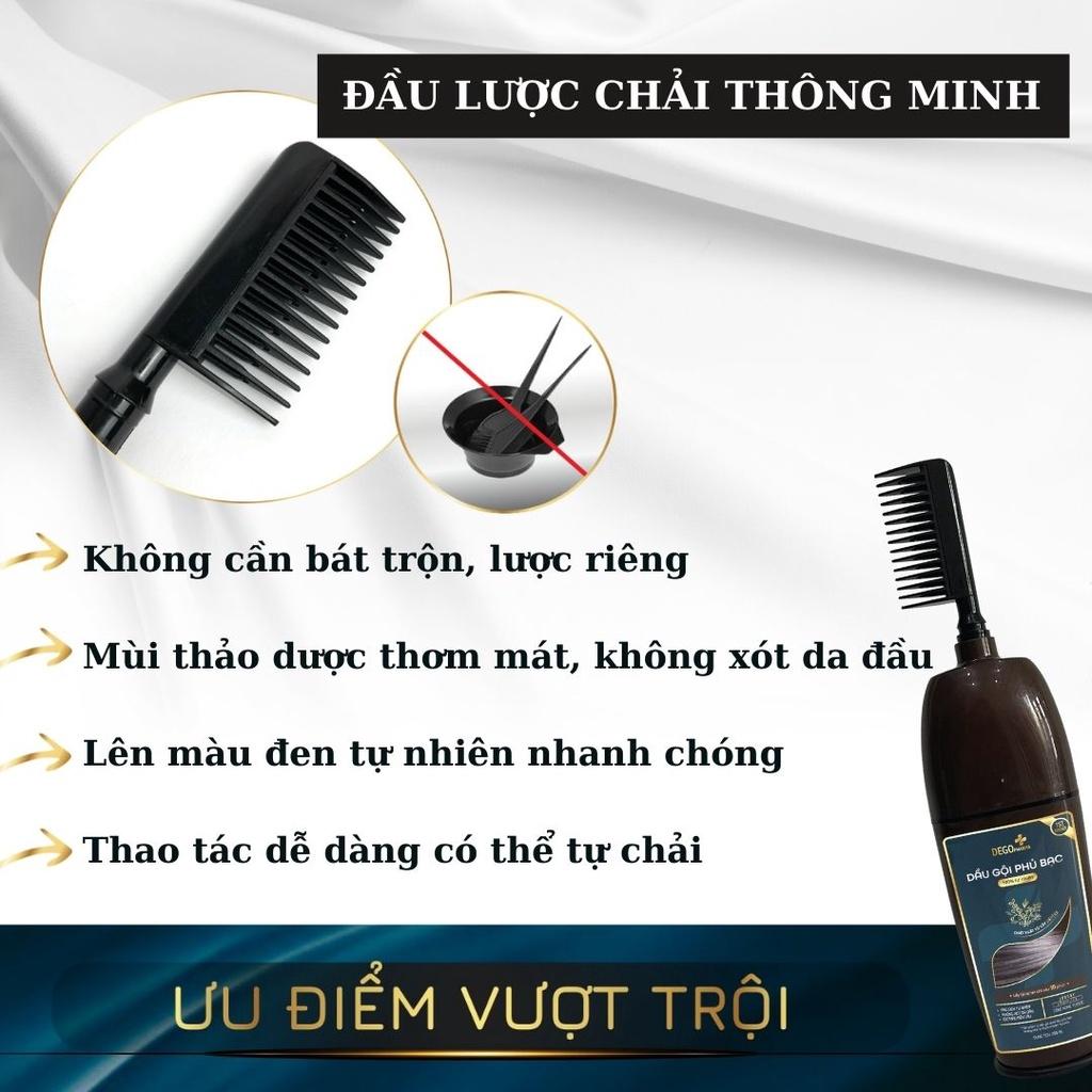 Combo 2 Dầu Gội Phủ Bạc DEGO PHARMA 200ml - Nhuộm Đen Tóc Tại Nhà