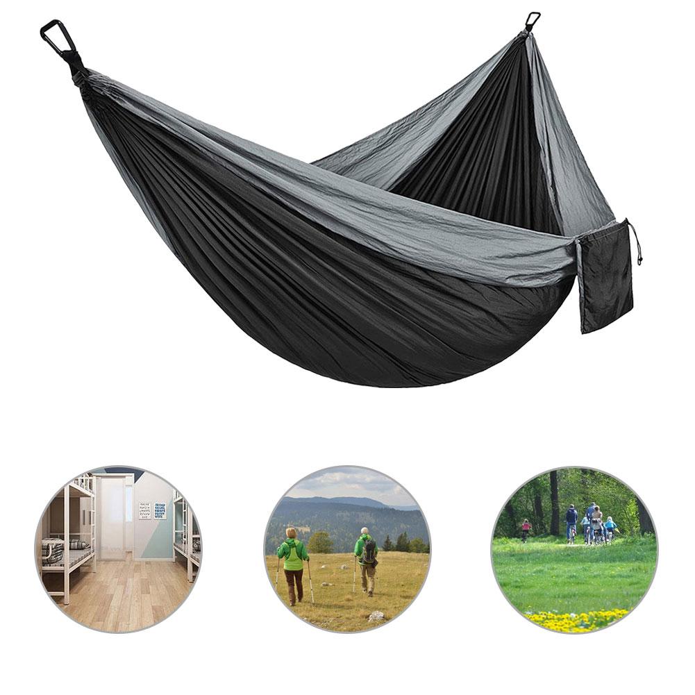 Di Động Thoáng Khí Ngoài Trời Trong Nhà Dễ Dàng Thiết Lập Chống Mòn Cắm Trại Võng Nhẹ Nylon Với Cây Dây Đeo Ba Lô
