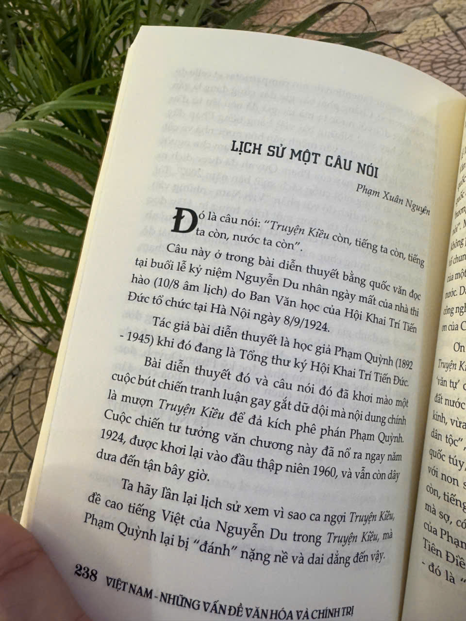VIỆT NAM NHỮNG VẤN ĐỀ VĂN HÓA VÀ CHÍNH TRỊ – Phạm Quỳnh - Đông Tây - NXB Hà Nội