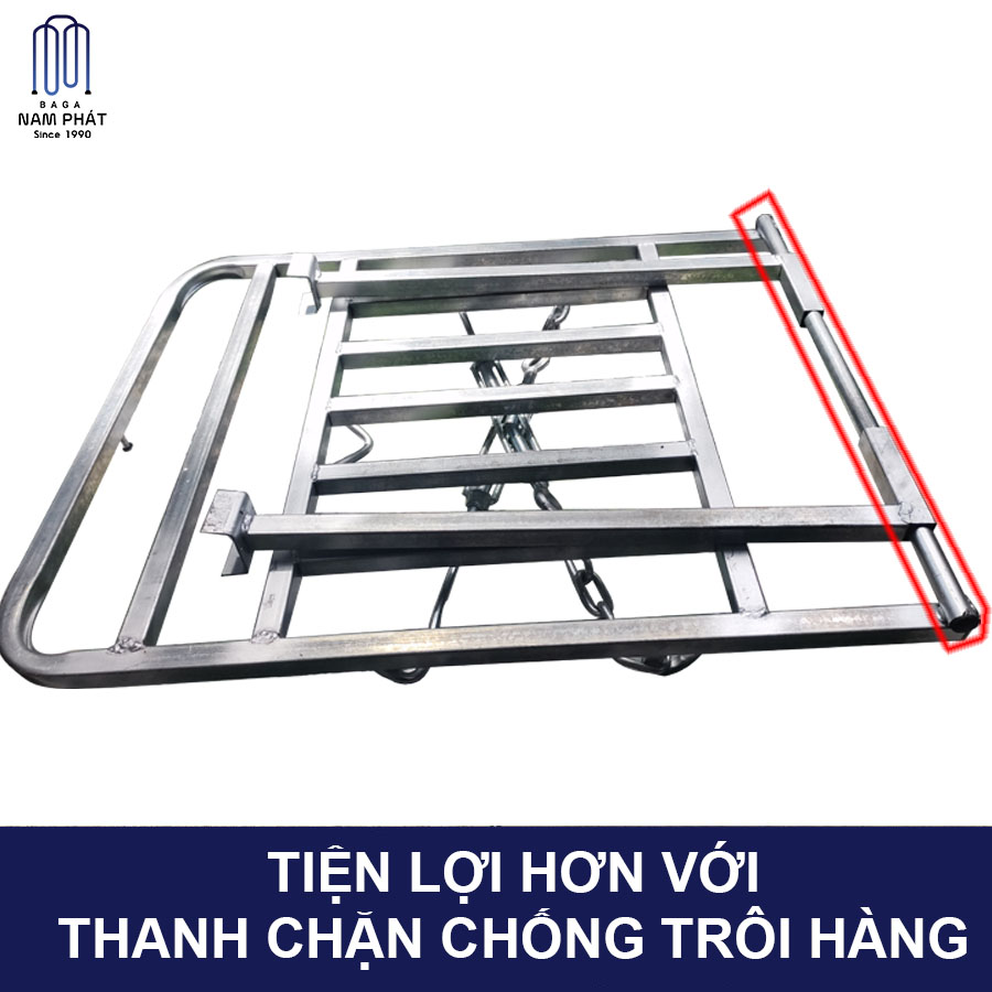 Baga Chở Hàng Hộp 52cm x 62cm Sử dụng nhiều loại xe Chuẩn Nam Phát