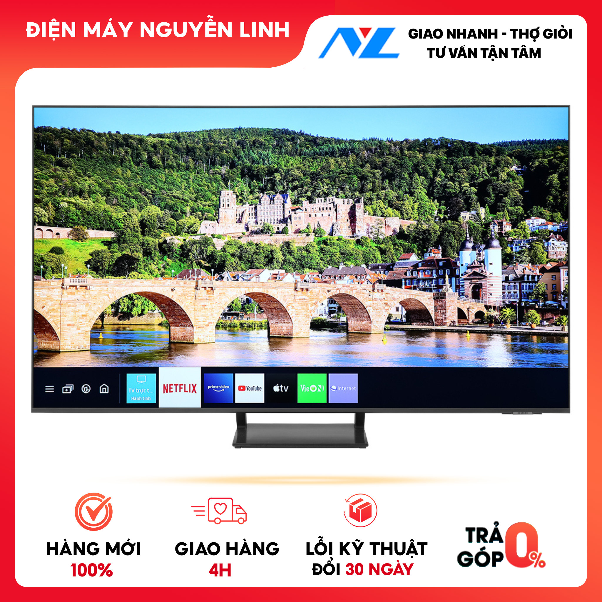 Smart Tivi QLED Samsung 4K 75 inch QA75Q65A Mới 2021