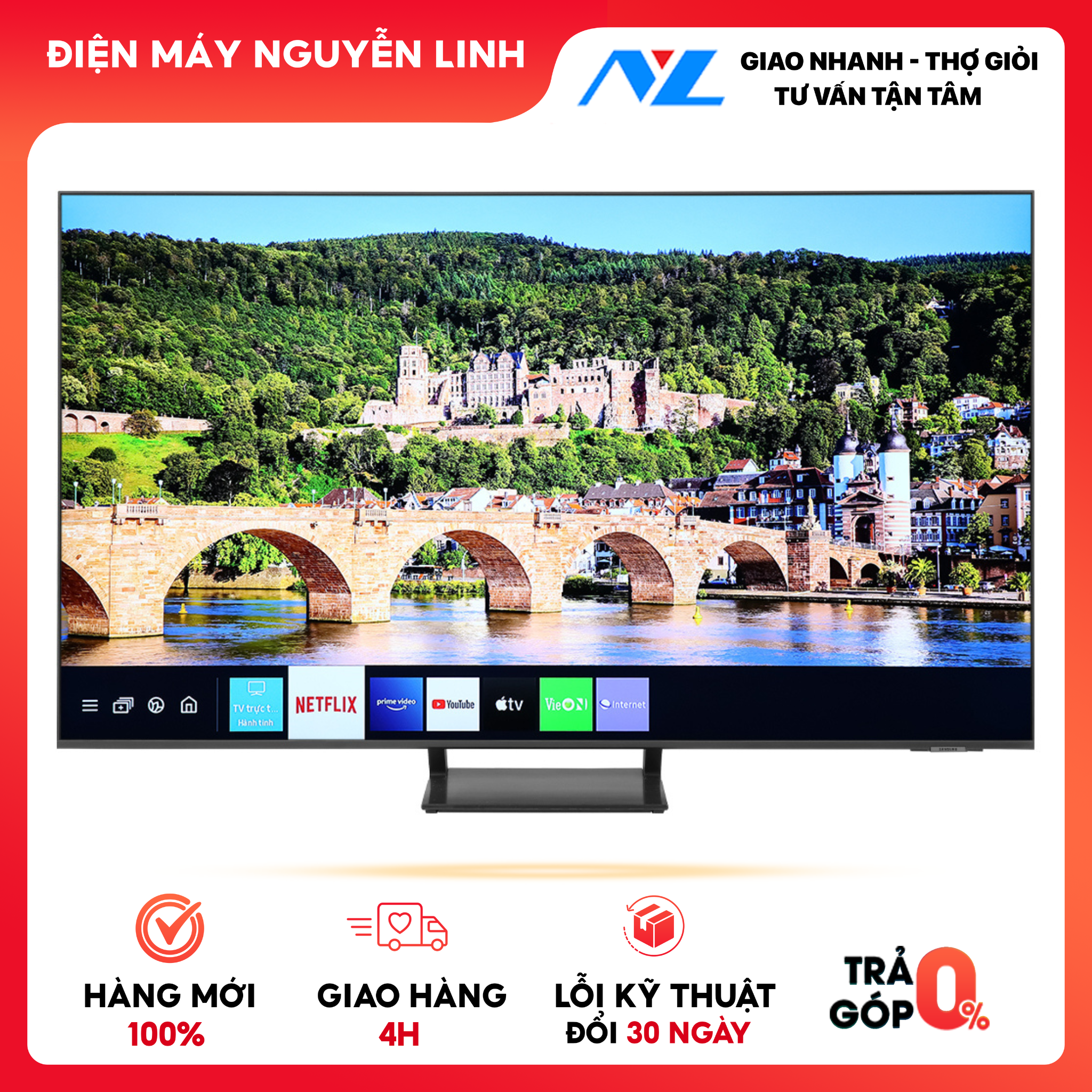 Smart Tivi QLED Samsung 4K 55 inch QA55Q65A Mới 2021