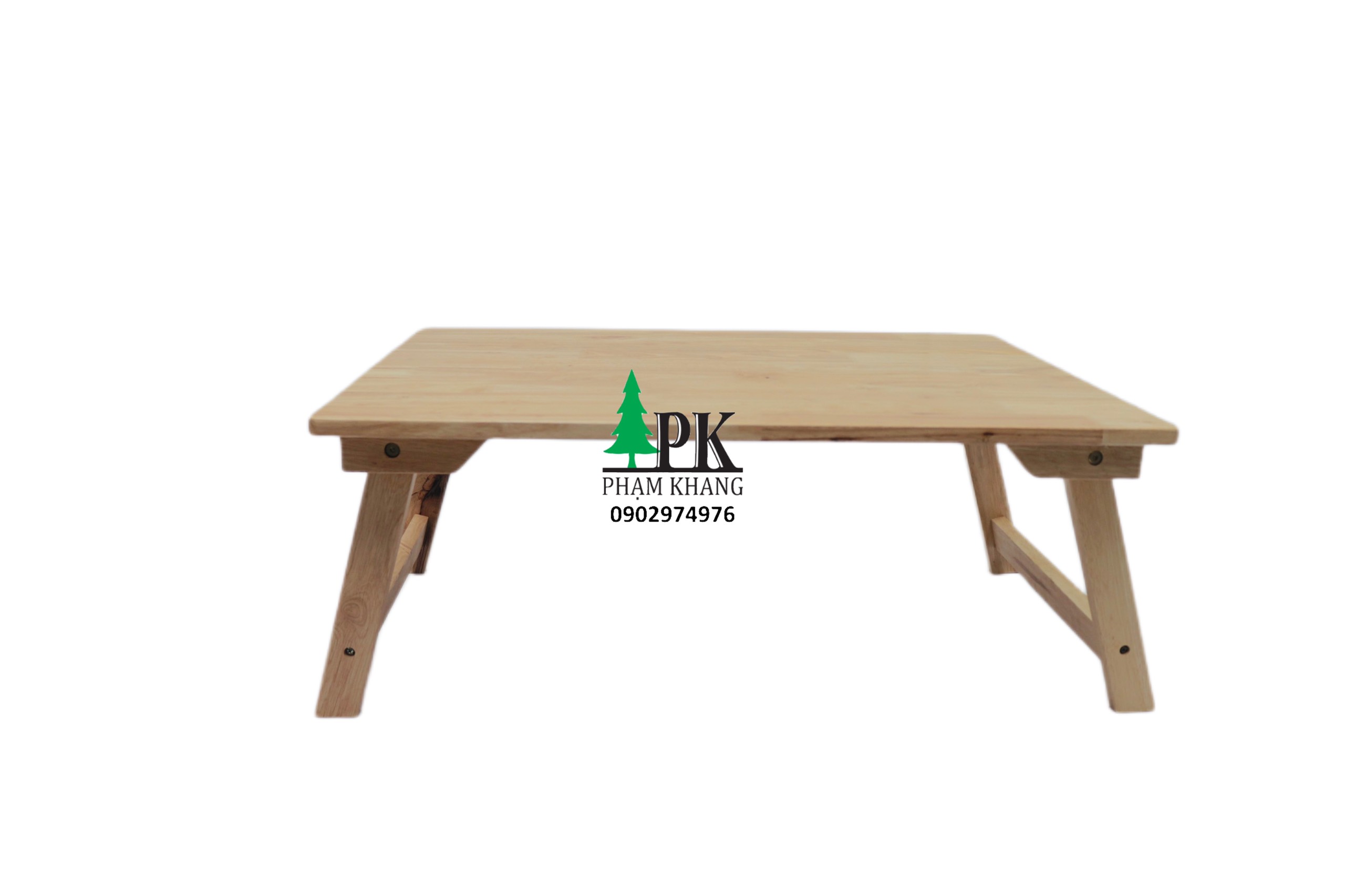 Bàn gỗ xếp chân thang Phạm Khang - Gỗ cao su màu Tự Nhiên/ Vàng Cherry - Nhiều kích thước từ 40 x 60 cm/ 50 x 70 cm