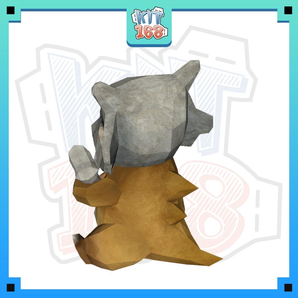 Mô hình giấy Pokemon Cubone - In mực thường - Giấy thuốc A4 130gsm