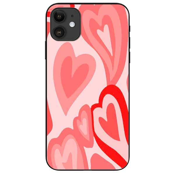 Ốp lưng dành cho Iphone 11 / 11 Pro / 11 Pro Max - Tim Viền Hồng