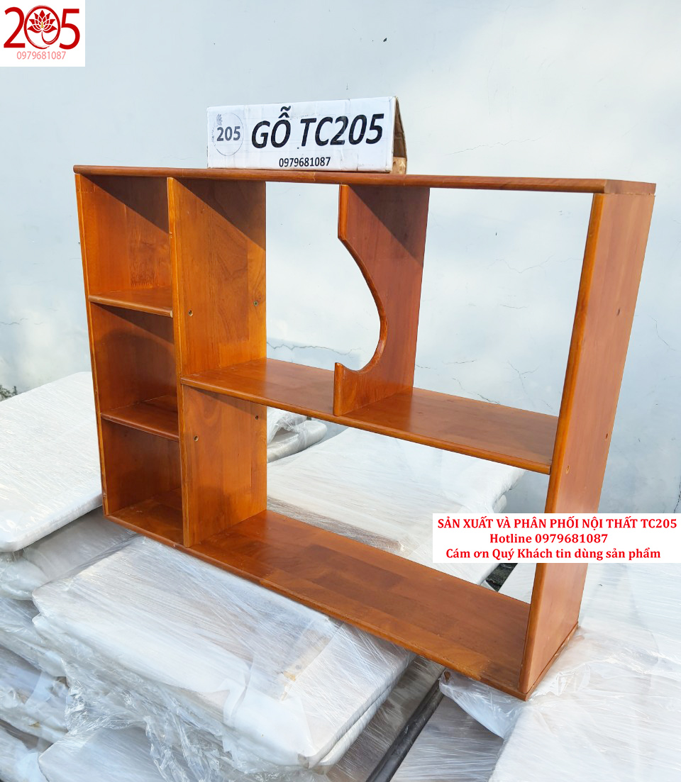 MIỄN SHIP Kệ Sách, Giá Sách Treo Tường Gỗ Tự Nhiên Tiện Lợi 80cm - 205TC - Get free shipping205TC practical natural wood wall mounted bookshelf, bookshelf