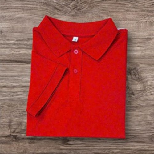 Áo Thun NAM- NỮ Cá Sấu 4 Chiều chất poly Đỏ Tươi