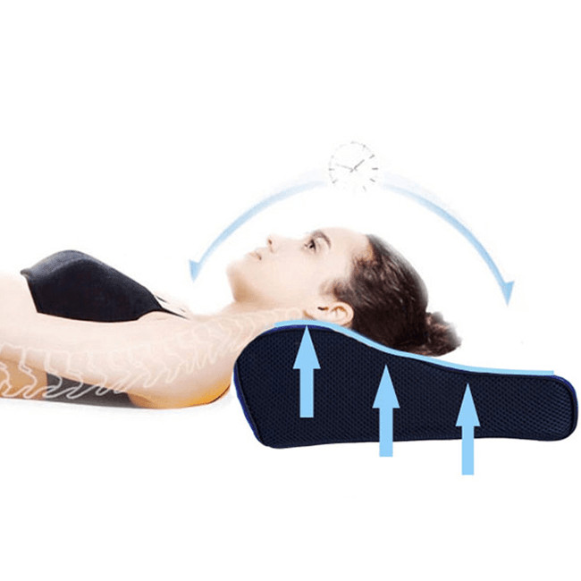 Gối ngủ Nhật Bản Memory Foam Pillow. Gối ngủ trị liệu giúp giấc ngủ ngon, sâu ,khỏe mạnh, giảm ngáy hiệu quả, nâng đốt sống vai và cổ