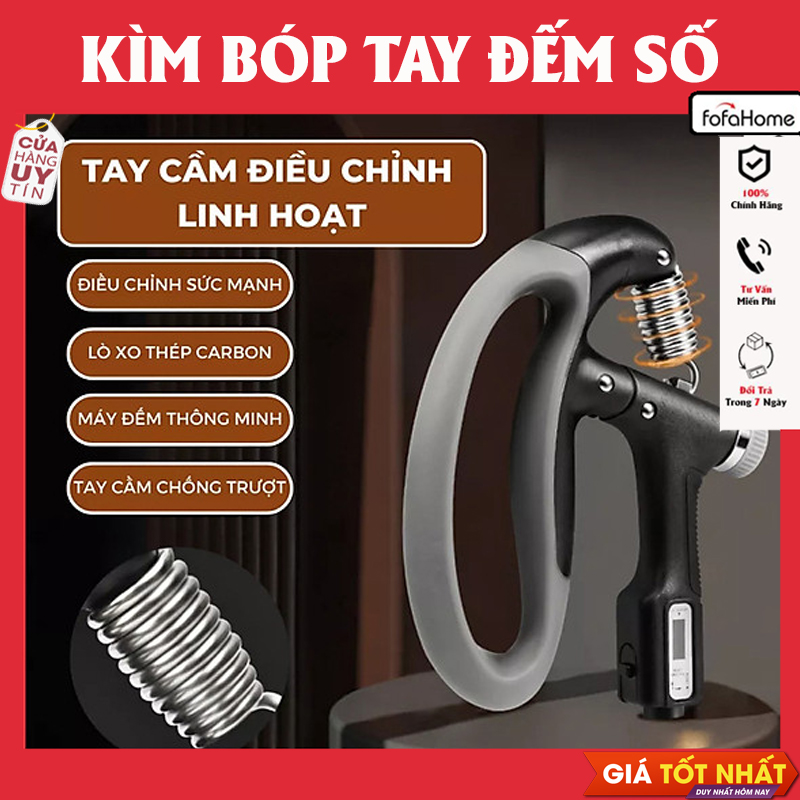 Kìm Bóp Tay, Kìm Tập Cơ Tay, Dụng Cụ Tập Gym Tại Nhà Điều Chỉnh Lực Có Đếm 10-100kg, Kìm Bóp Tay Thông Minh Đếm Số Tập Thể Dục Tại Nhà Và Văn Phòng Giao Màu Ngẫu Nhiên