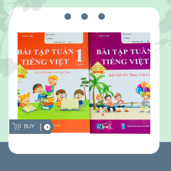 Sách - Combo Bài Tập Tuần Lớp 1 Cả Năm -  Tiếng Việt - Kết Nối