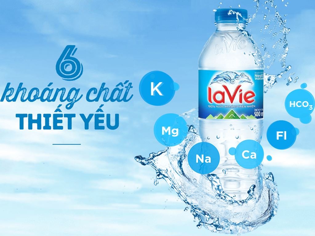 Nước Uống Đóng Chai Lavie - Chai 0.5L
