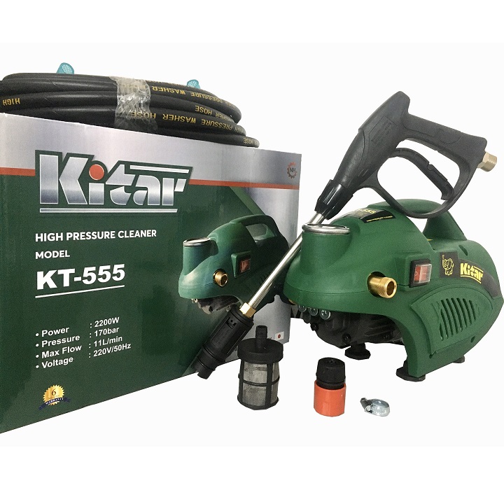 MÁY RỬA XE ÁP LỰC CAO 2200W KITAR KT-555 - HÀNG CHÍNH HÃNG