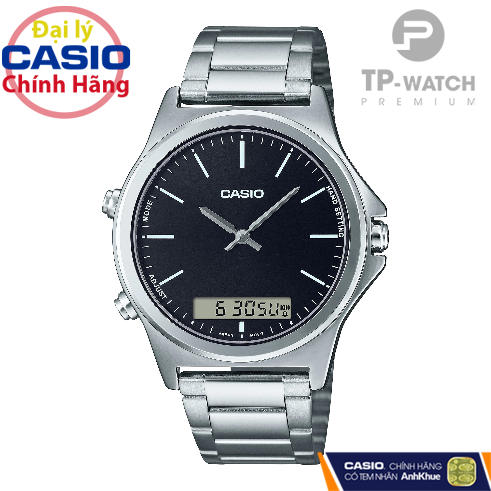 Đồng Hồ Nam Dây Thép Casio Standard MTP-VC01D-1EUDF Chính Hãng - MTP-VC01D-1E