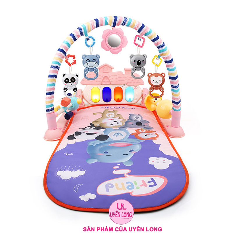 Thảm Nhạc Nằm Chơi Cho Bé Mẫu Mới Cao Cấp, Có Bàn Nhạc Đèn Piano Nhấp Nháy, Bé Rất Thích Thú