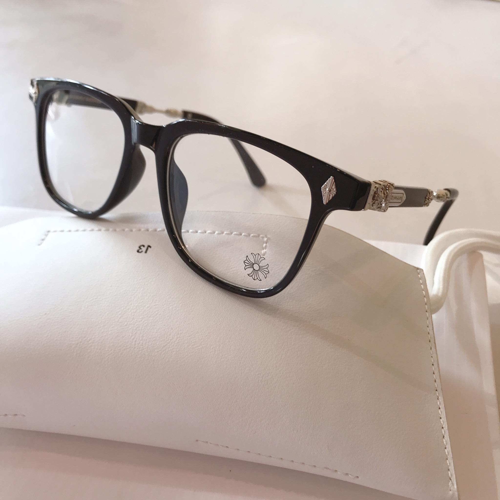 Gọng kính CHROME Mắt vuông unisex cho Nam và Nữ  - Tặng Tuavit Kính xinh mini đa năng