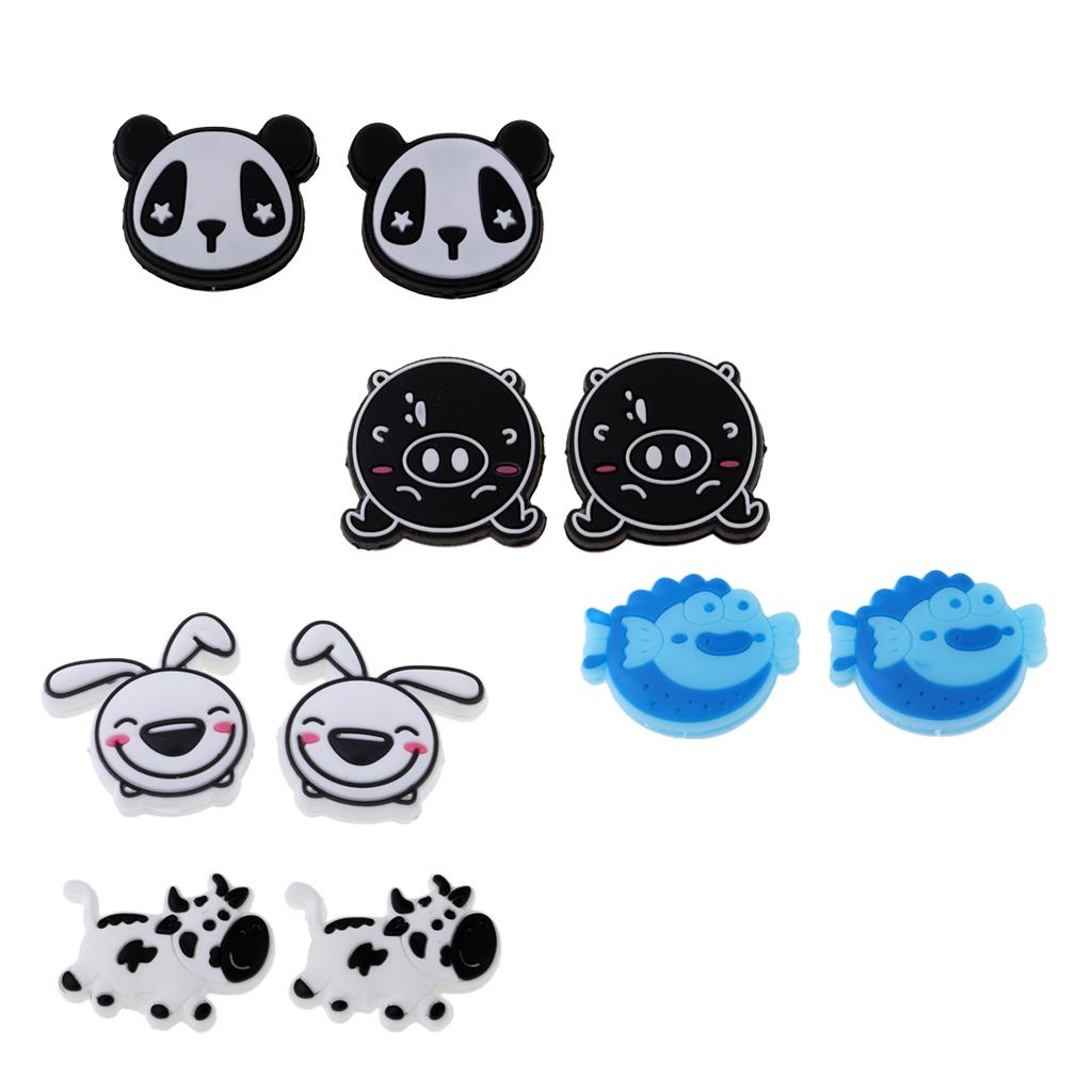 2 Pieces Tennis Racquet Shock Absorber Vibration Dampeners - Various Animal Shape