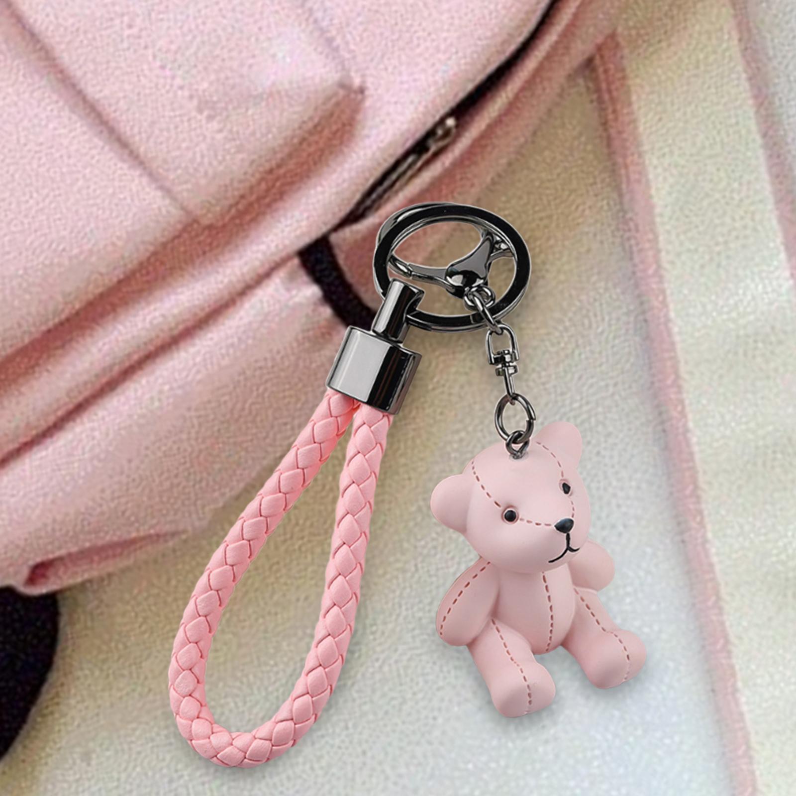 Bear Key Chain Pendant Resin Animal Pendant Creative Gift Car Bag Keychain
