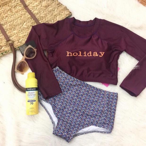 Bộ bikini đi biển cao cấp holiday